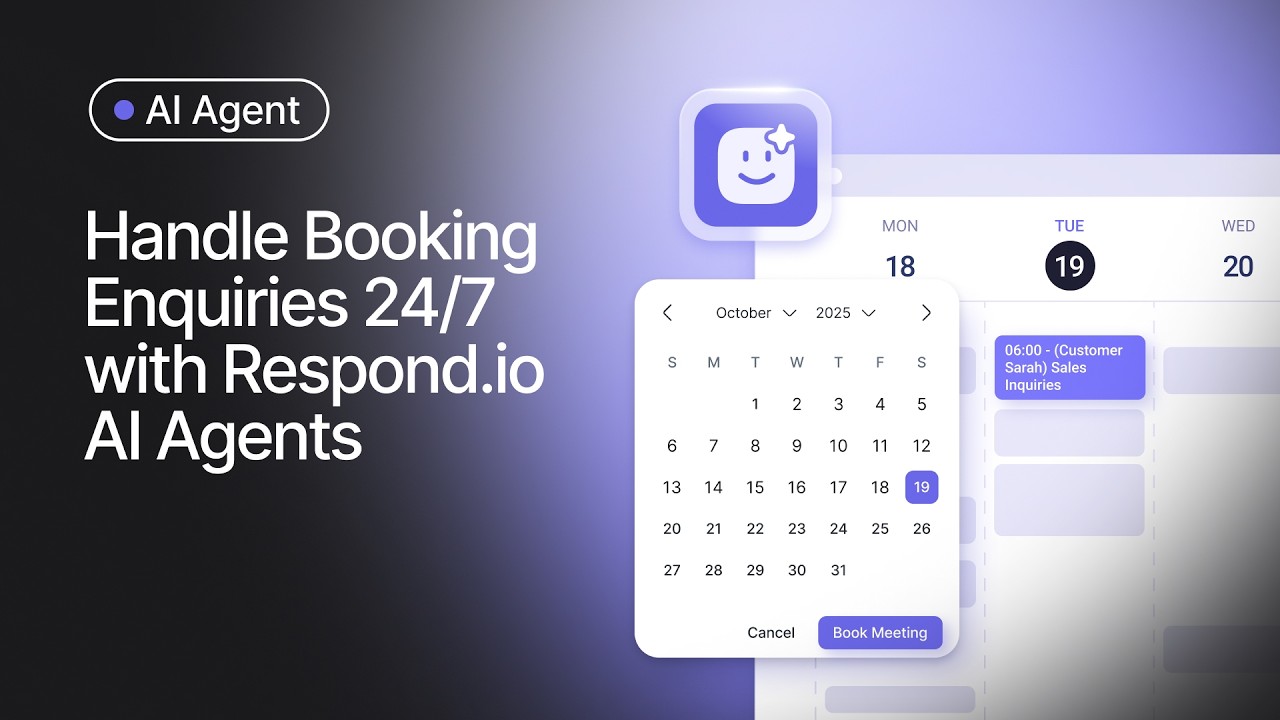 Handle Booking Enquiries 24/7 with Respond.io AI Agents