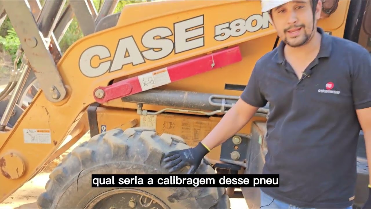 🚜 CALIBRAGEM DE PNEUS  RETROESCAVADEIRA - #calibragemdepneus #retroescavadeira #equipamentoconstruct