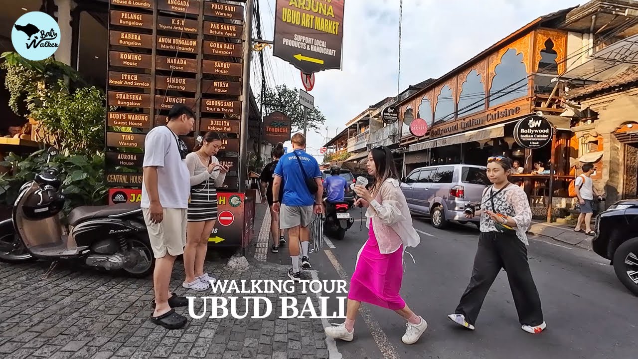 Walking Around Bali Ubud's Downtown | Art Market, Goutama Street Bali Today 2025