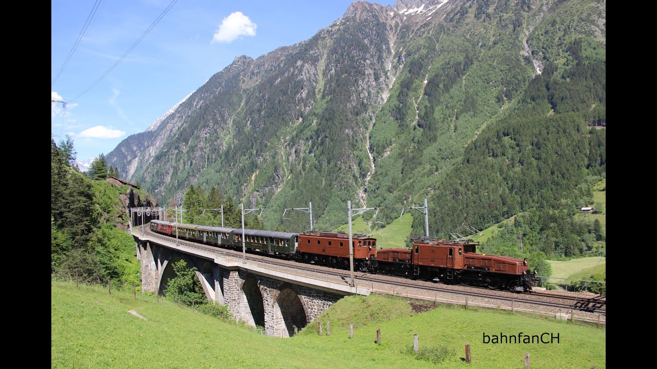 Bahnverkehr in Flüelen, Gurtnellen und Wassen - SBB Historic Extrazug
