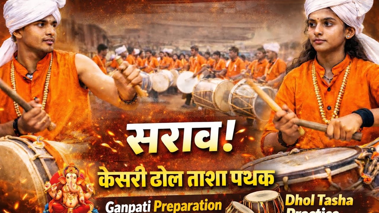केसरी ढोल ताशा पथक कोळेवाडी (ता.कराड )यांचा जोरदार सराव |GB truck vlog 
