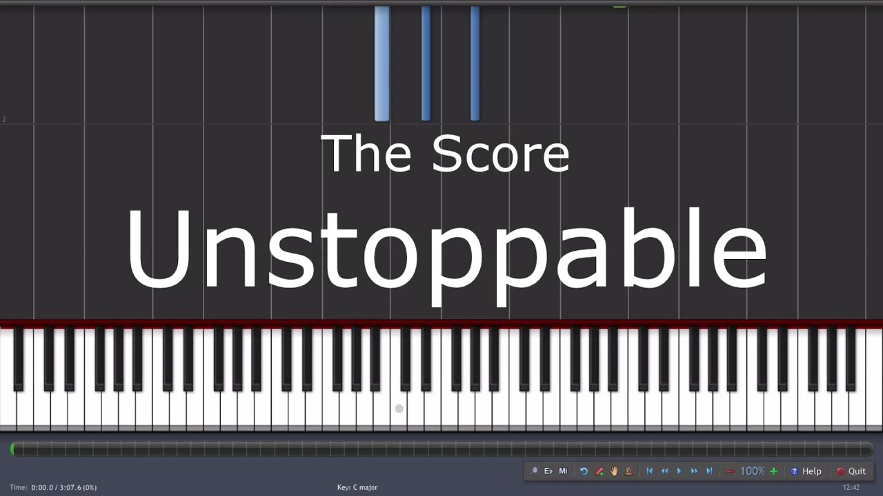 The Score - Unstoppable - Piano Tutorial