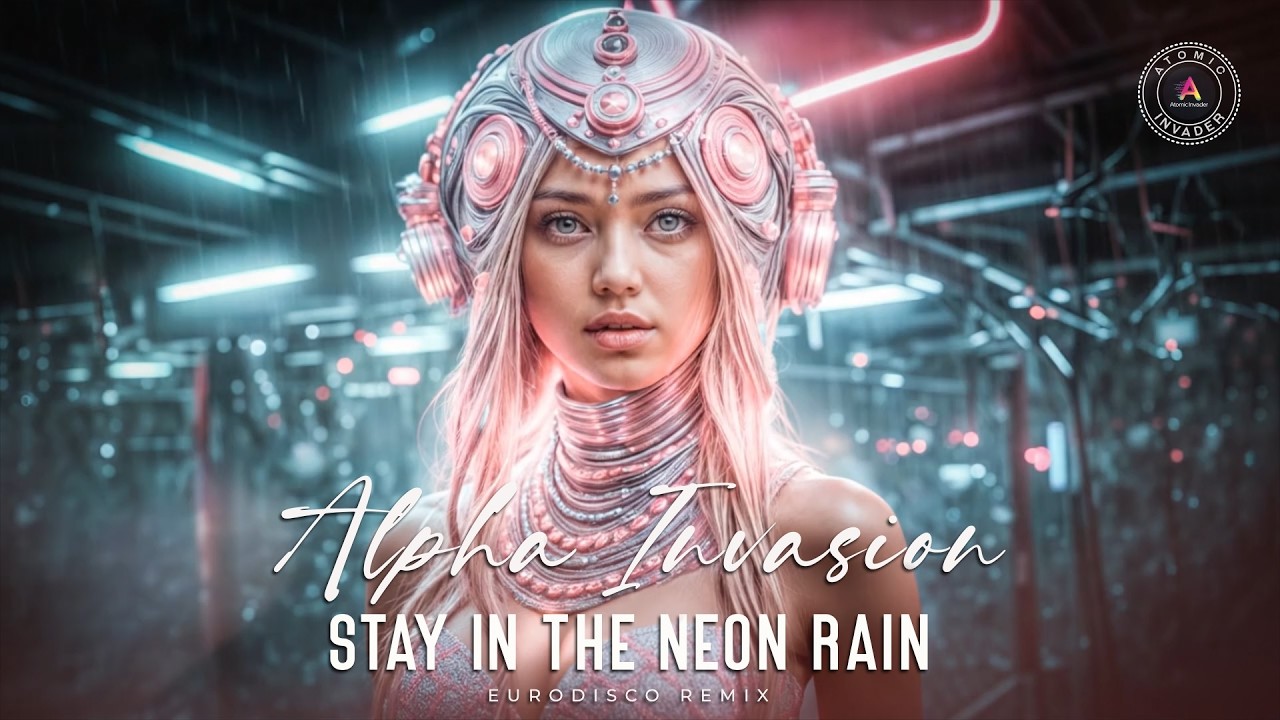 Alpha Invasion - Stay In The Neon Rain • Eurodisco Remix • #atomicinvader