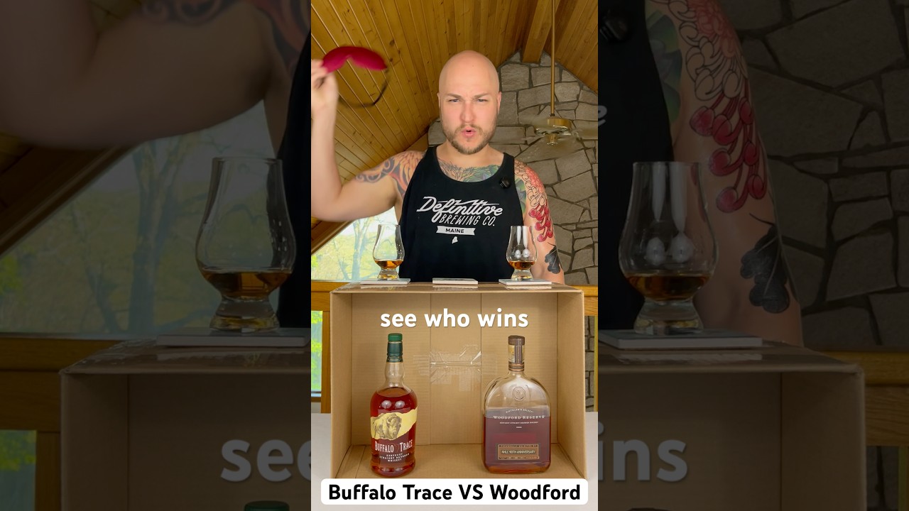 Buffalo Trace VS Woodford Reserve! Blind Tasting! #bourbon #whiskey #buffalotrace #woodfordreserve