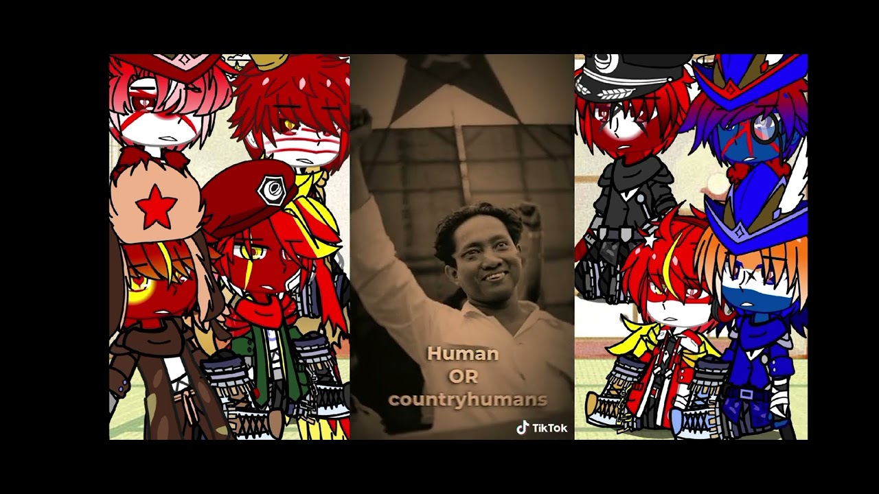 Past countryhumans react to komunis(gacha club 🇮🇩) 