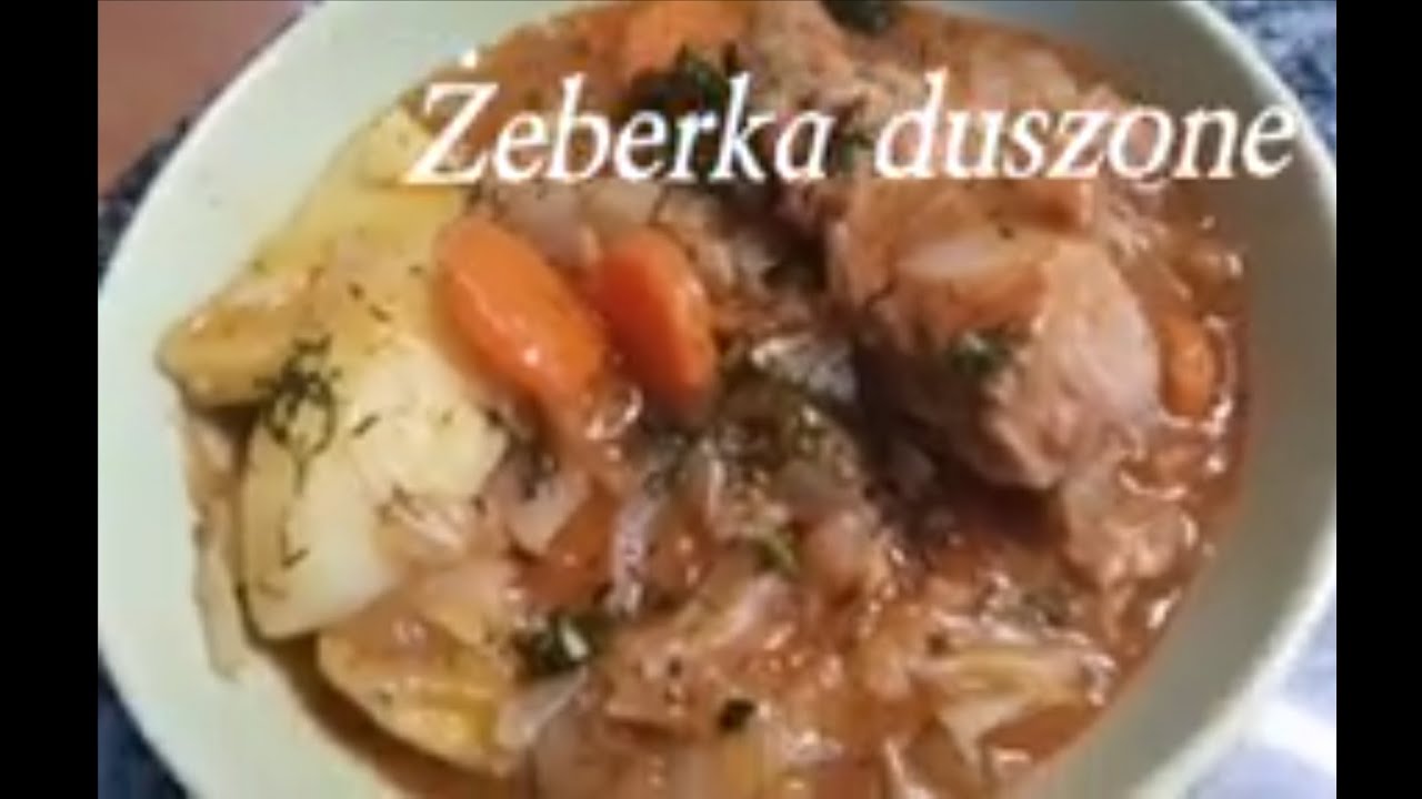 Żeberka duszone z warzywami /przepis Babci 😋  Ribs stewed with vegetables