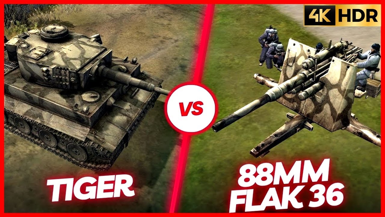 Tiger VS 88mm Flak 36 | Company of Heroes