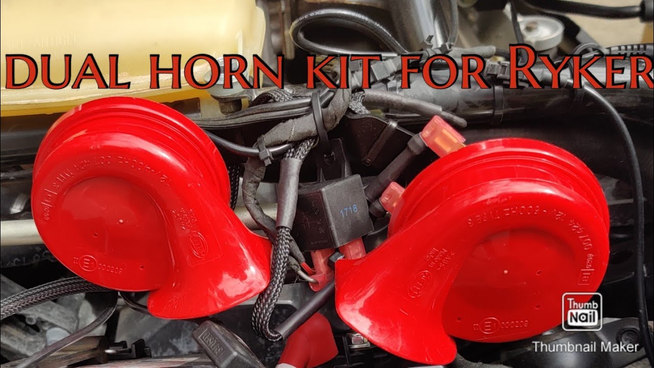 Dual horn kit for installation for the Can Am Ryker