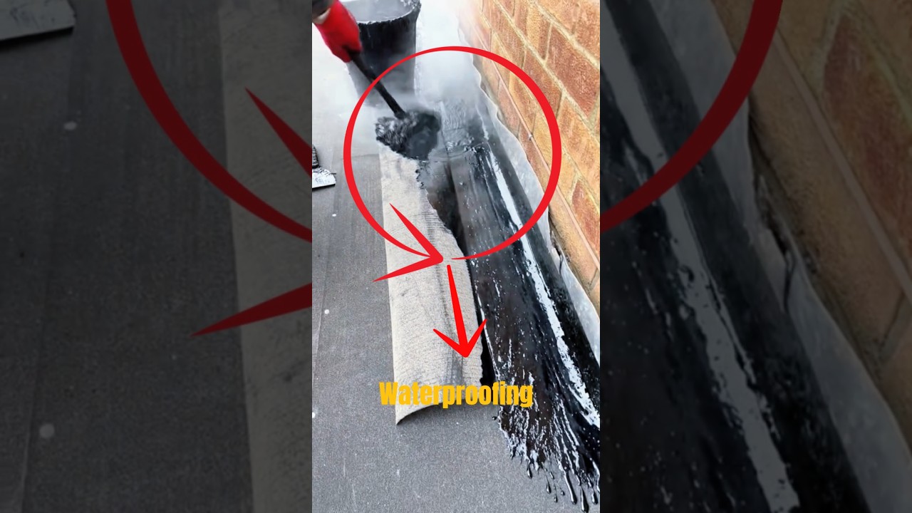 Ultimate Waterproofing Technique! Hot Bitumen Roof Sealing Like a Pro.