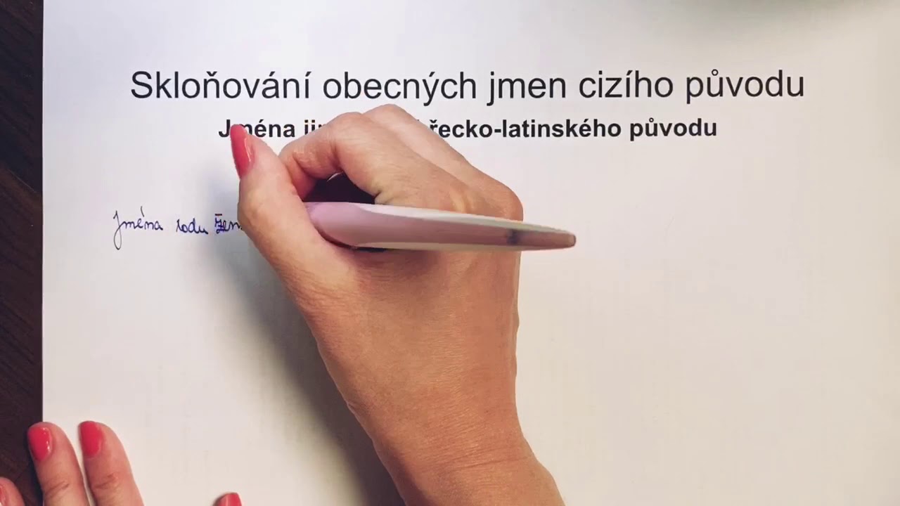 Skloňování obecných jmen cizího původu