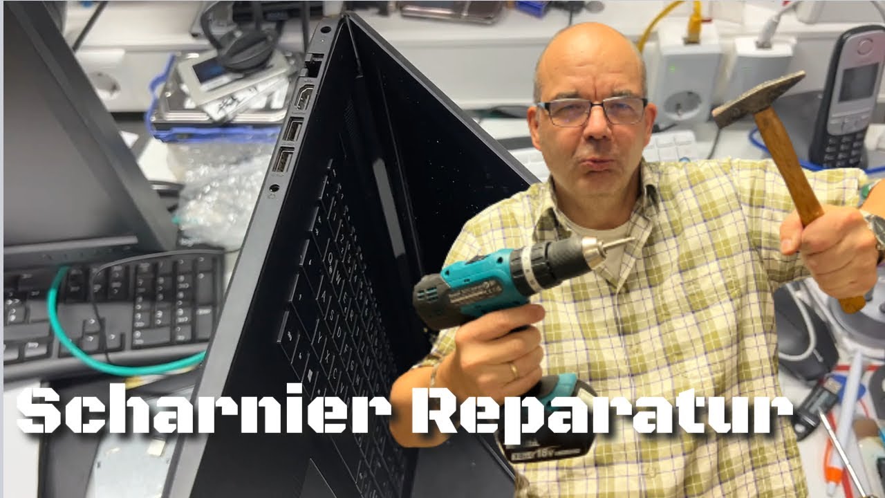 HP Laptop 17-by 17-cn usw. Scharnier Reparatur - Die Hammer Methode