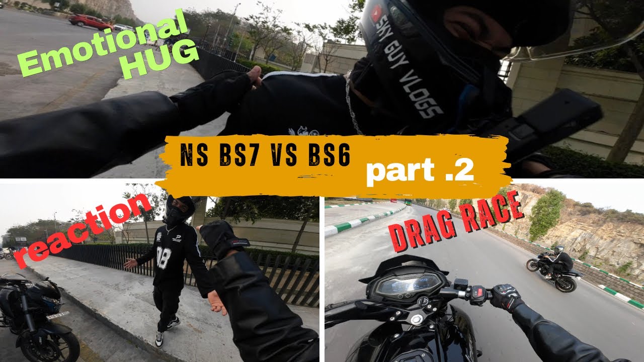 #part .2 Drag Race / Ns160 bs7 Vs bs6🚀/#bike #race #bikelover #dragrace #ns #ns160 #shorts #vlog 
