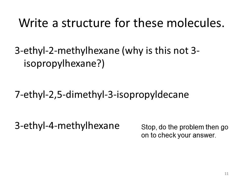 51 Alkane Nomenclature Problems