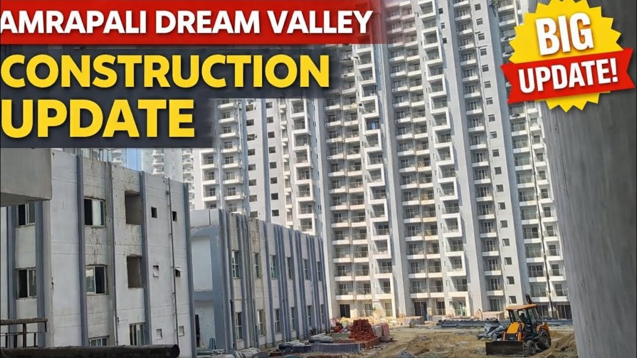 Amrapali Dream Valley Construction update. New  towers are ready. Noida extension Techzone-4