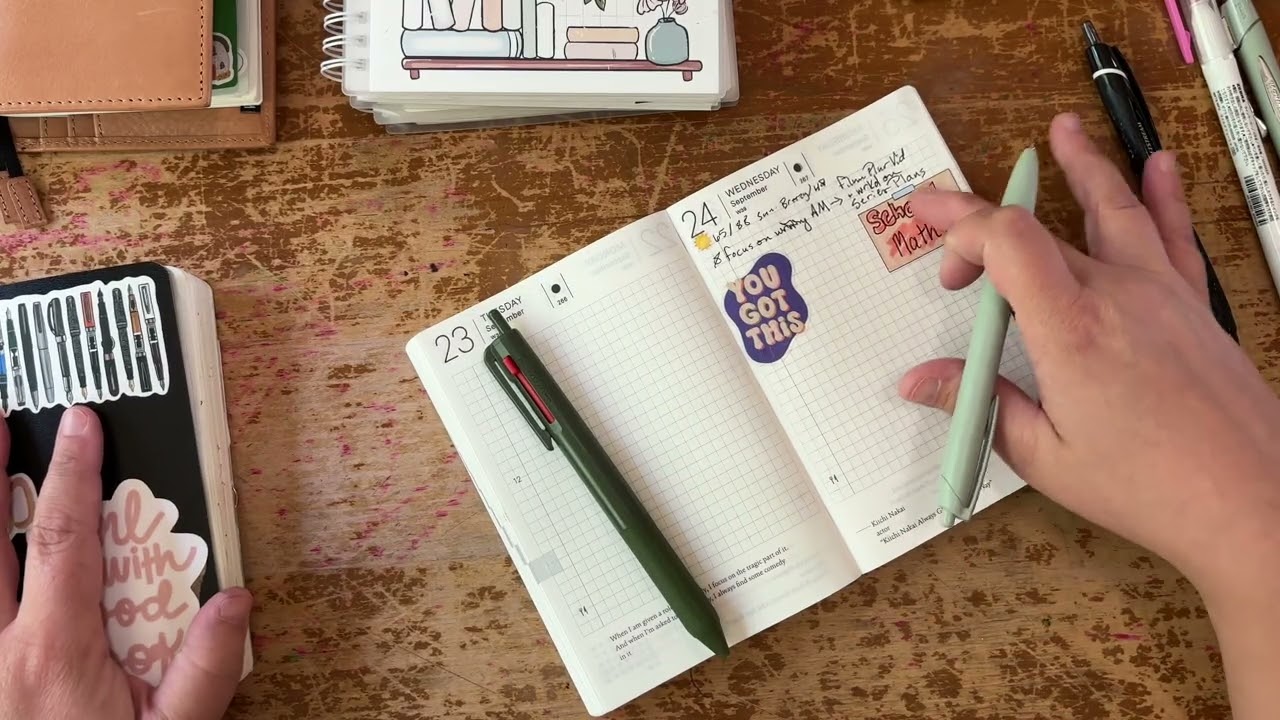 PWM in my Hobonichi a6 techo and hobo weeks #hobonichi 