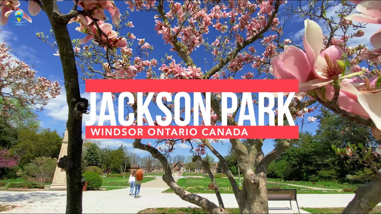 Jackson Park, Windsor ON |VLOG #6 | Spring in Canada UHD 4K |  Nepali Vlog | Ghumgham |