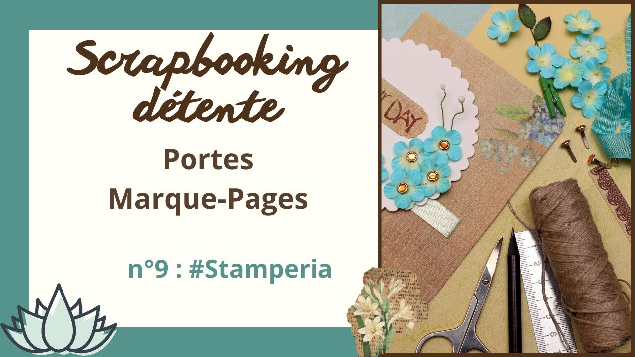 Décoration de 3 portes Marque-Pages avec la collection Vintage Library #stamperia ! Scrap détente 9