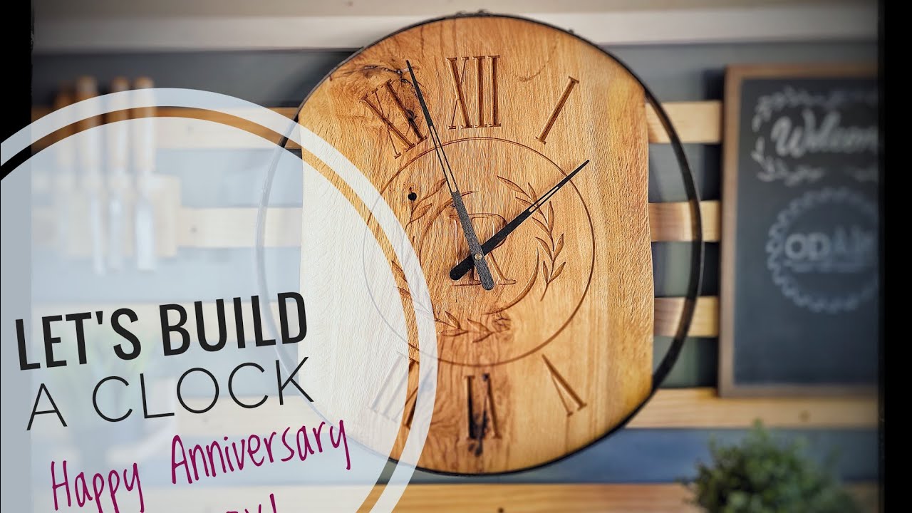 DIY Live-Edge Clock from 150 year-old Post Oak