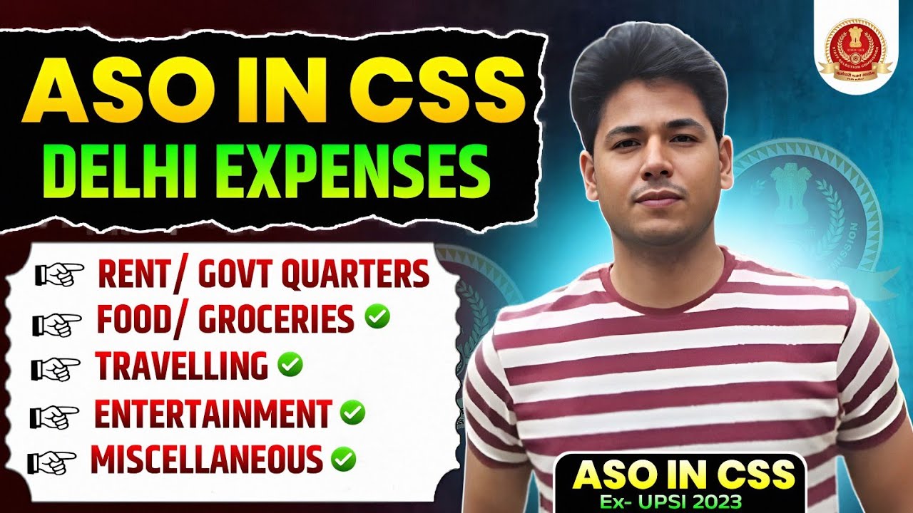 Is ASO Salary Enough in Delhi🇮🇳? Real Monthly Expenses Revealed! #ssccgl #asocss #ssc #cgl 