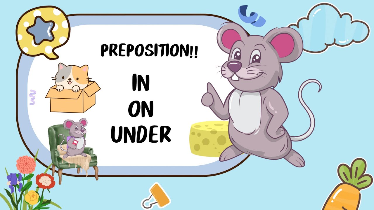 Preposition for kids - the concept of  space for kids - Grammar lesson