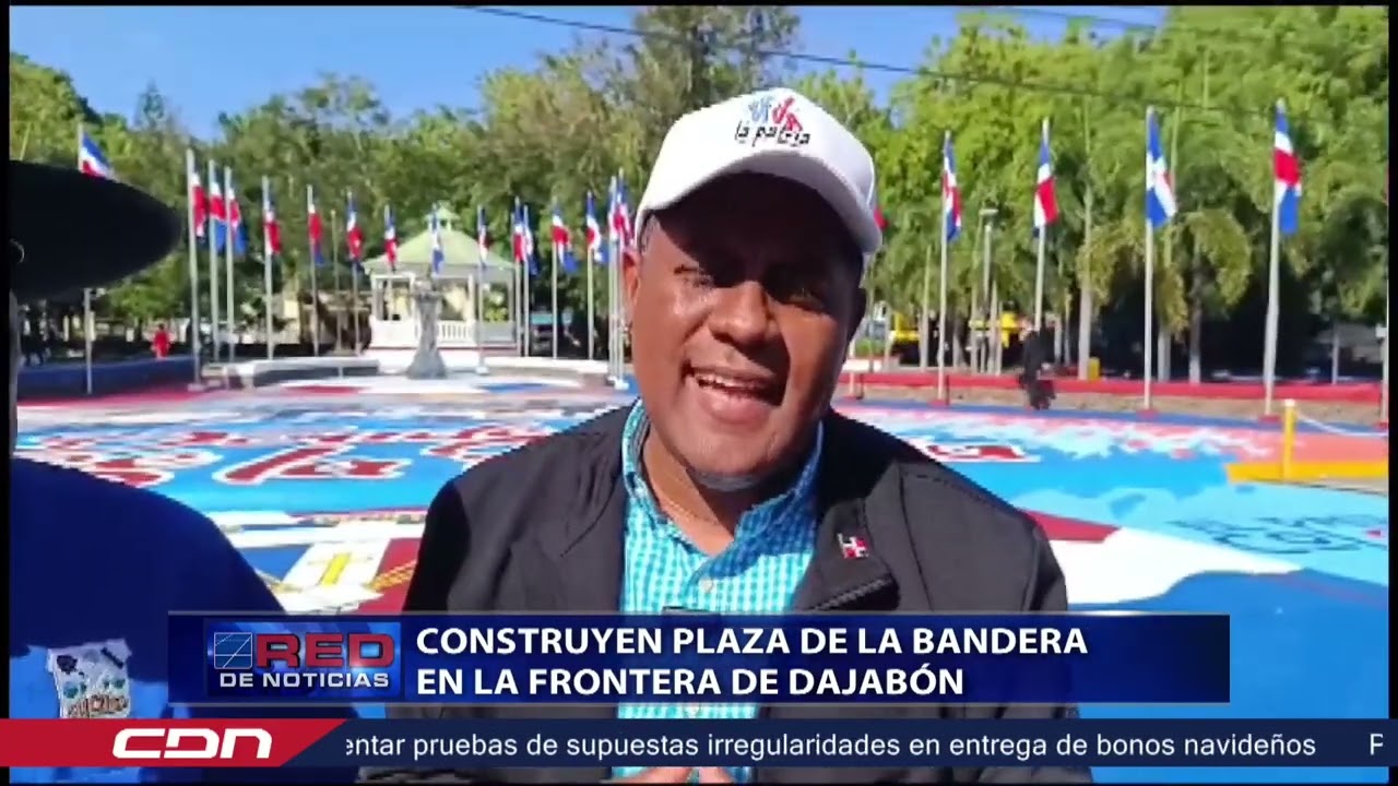 Construyen Plaza de la Bandera en la frontera de Dajabón