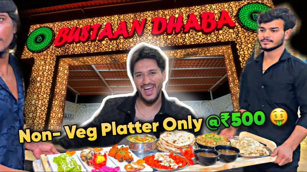 Biggest Non- Veg Platter just @₹500 ( Party Combo) Best Dhaba in Bhiwandi | Bustaan Dhaba 🤩🥳 