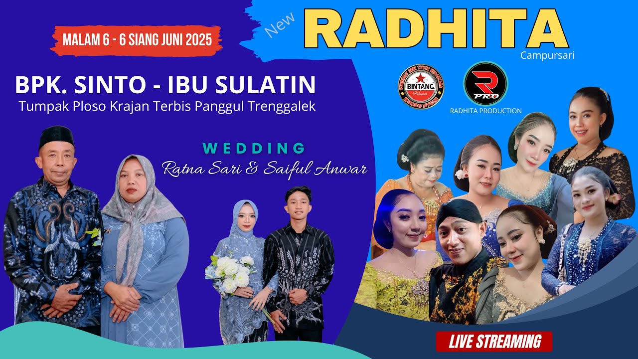 🛑 RADHITA CAMPURSARI LIVE DIRUMAH  Bp. SINTO - IBU SULATIN  Krajan  - Terbis - Panggul - Trenggalek