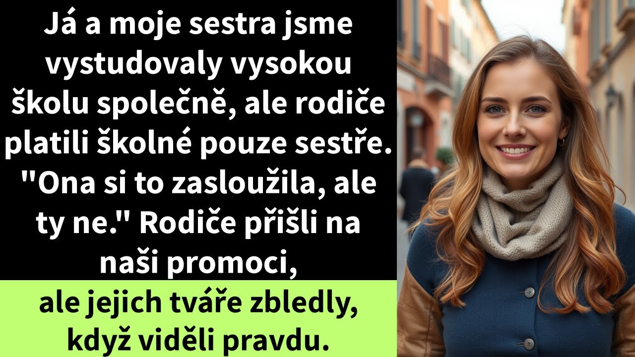 Já a moje sestra jsme vystudovaly vysokou školu společně, ale rodiče platili školné pouze sestře.