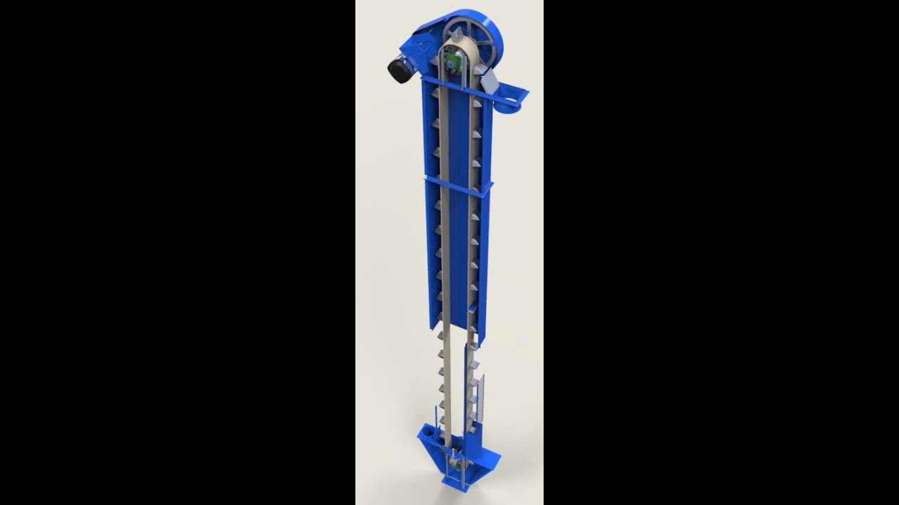 SOLIDWORKS Full Detail Bucket Elevator