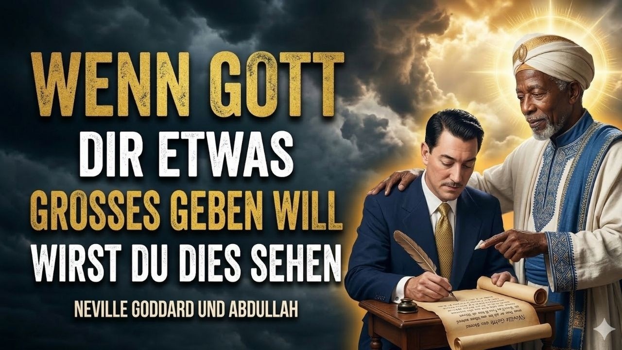 WENN GOTT DIR ETWAS GROSSES GEBEN WILL, WIRST DU ES SEHEN – NEVILLE GODDARD