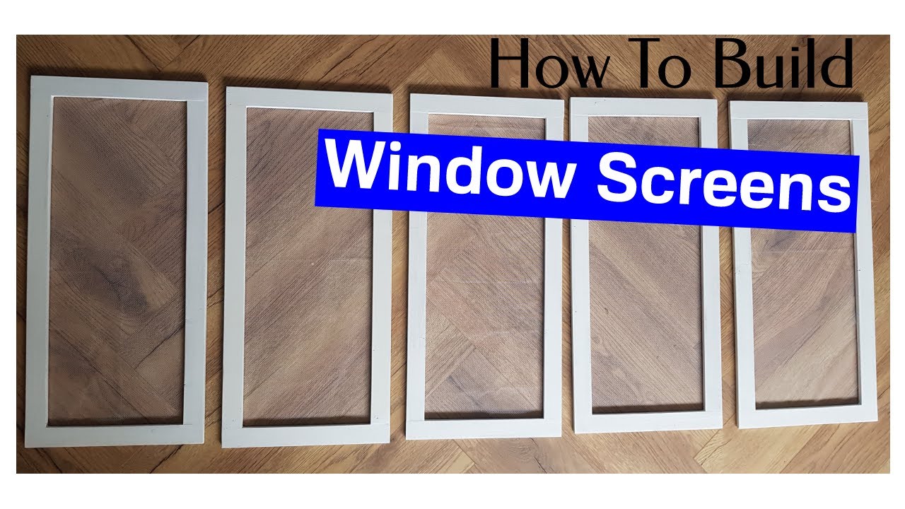 How To Build Window Screens (For Just 1 Euro!) - Woodworking