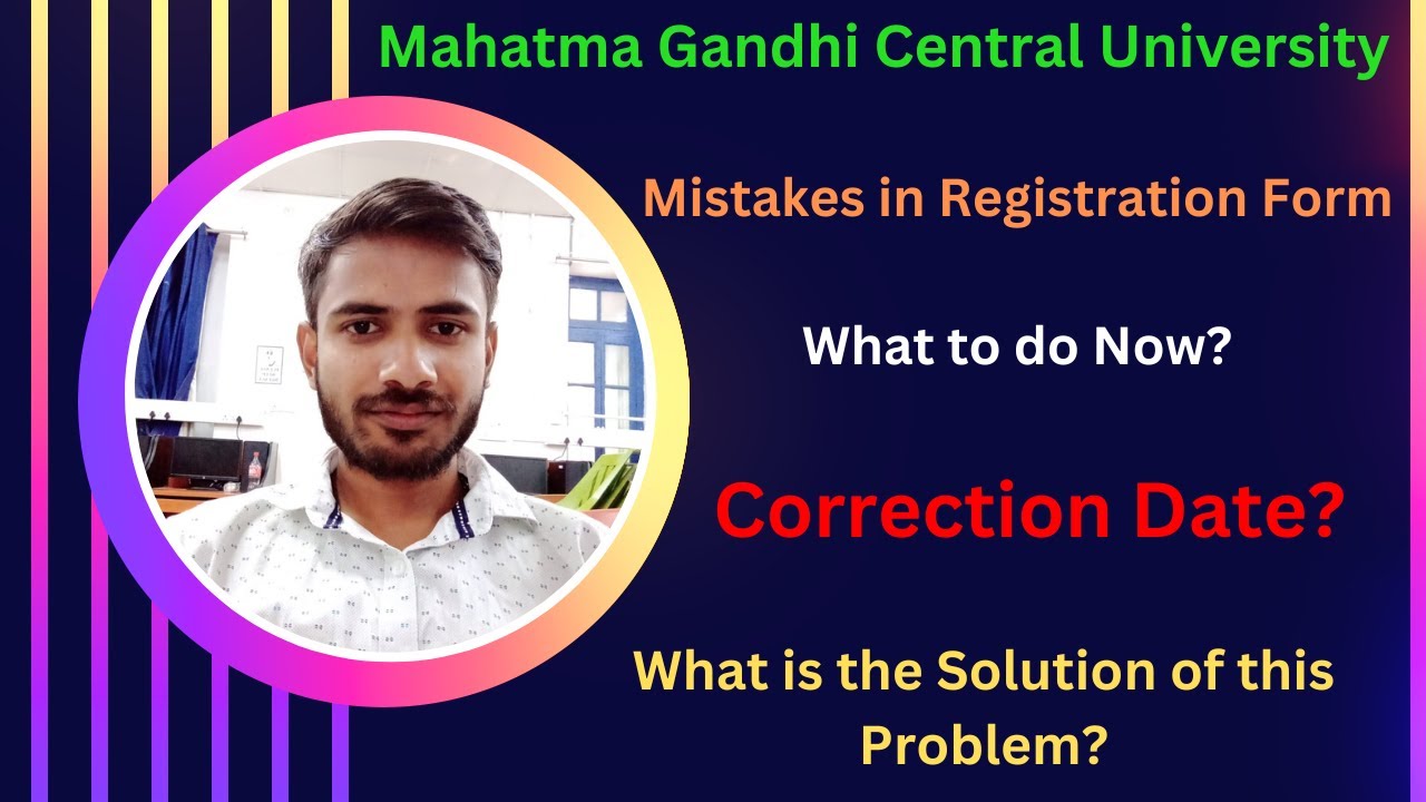 Mistakes in MGCUB Registration Form 😱 | How to Correct This? @cuetadda247​