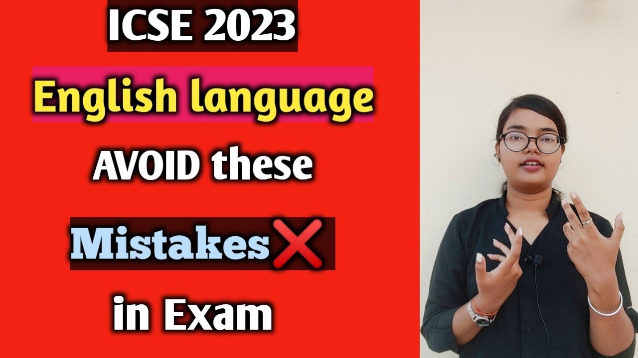 ICSE 2023 | Avoid these mistakes❌ in your English language Exam | Class 10
