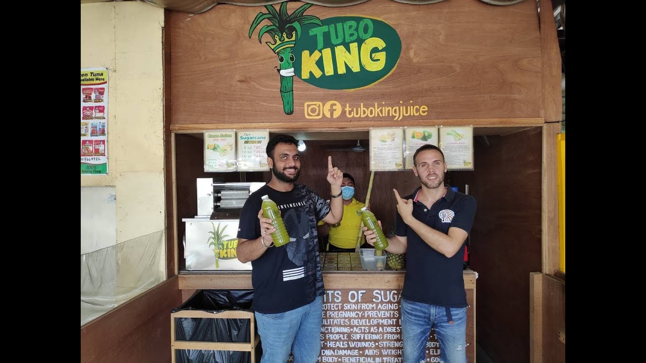FRESH SUGARCANE JUICE and SMOOTHIES - TUBO KING - NATURAL ENERGY DRINK DAVAO CITY FOOD by ANUJ GABA