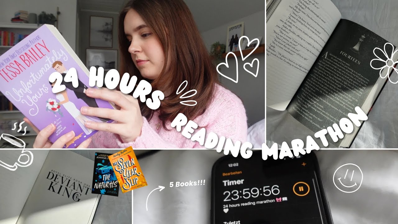 24 hours reading marathon 📖✨ (Spoiler free reading vlog)