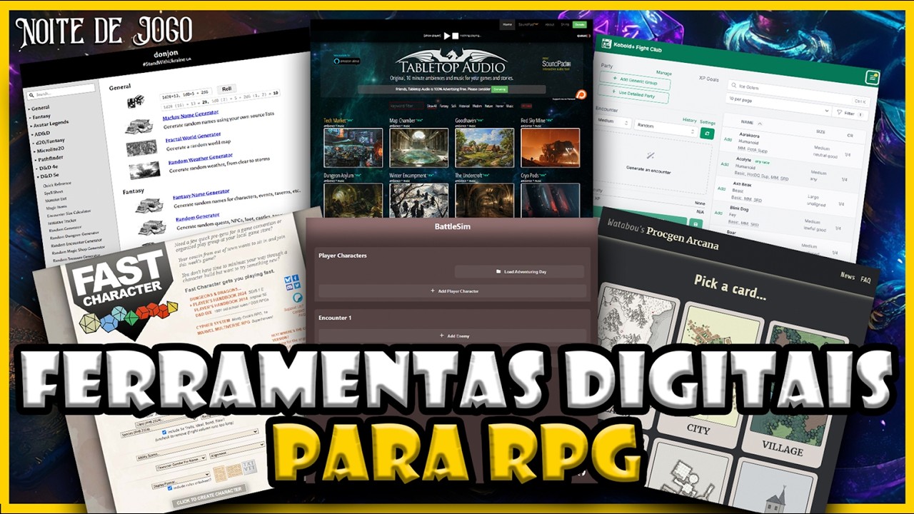 10 Ferramentas Digitais para Mestres de RPG