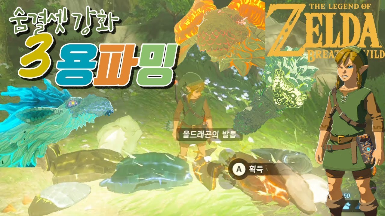 3가지맛 용파밍법]용소재파밍위치 젤다의전설: 야생의숨결 BotW The legend of zelda :BotW