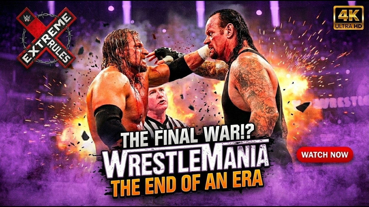 Undertaker vs Triple H : The BRUTAL End of an Era at WrestleMania! Full Match Highlights in 4K HD