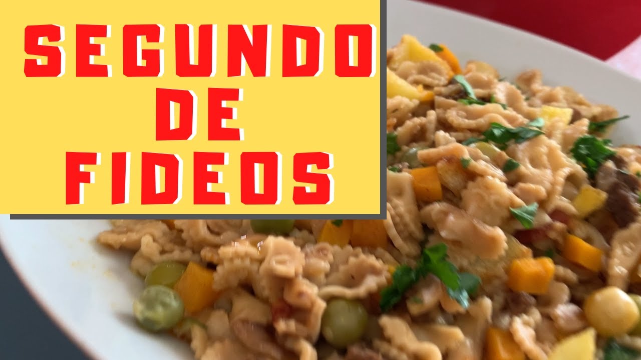 Segundo de fideos fácil y rápido