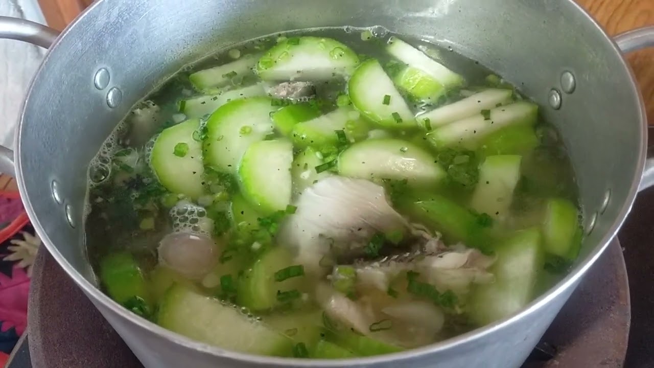 Canh bí đau cá lăng đồng, cơm quê mộc mạc, hạnh phúc đủ đầy#cooking #huongviquehuong #food #
