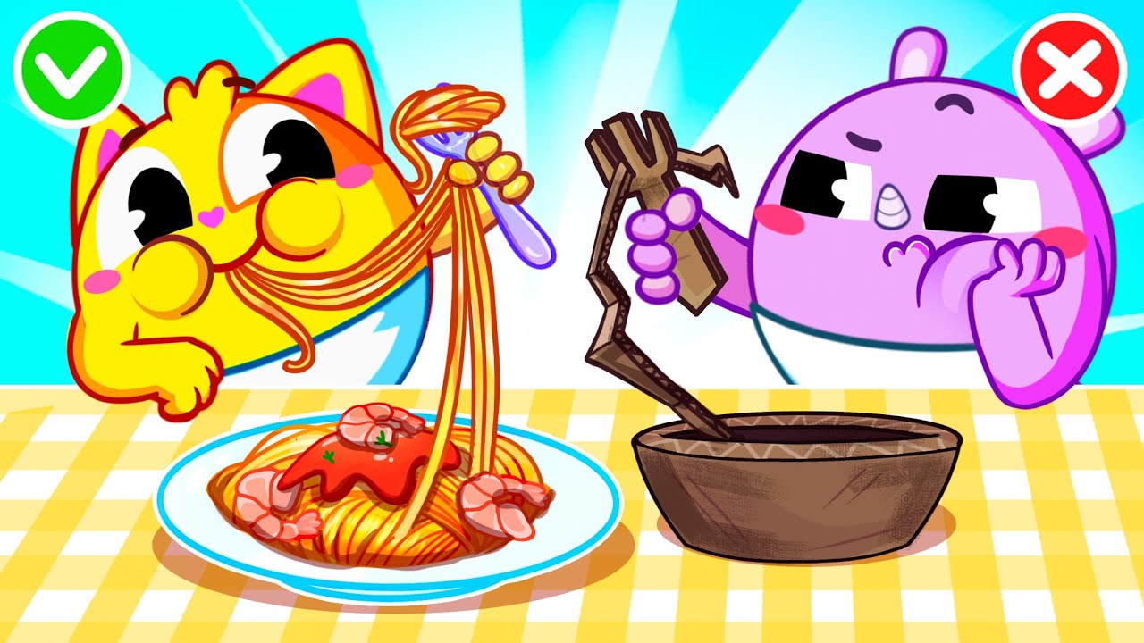 Cardboard Pasta Game | Healty Food for Kids | Funny Songs For Baby & Nursery Rhymes by Toddler Zoo