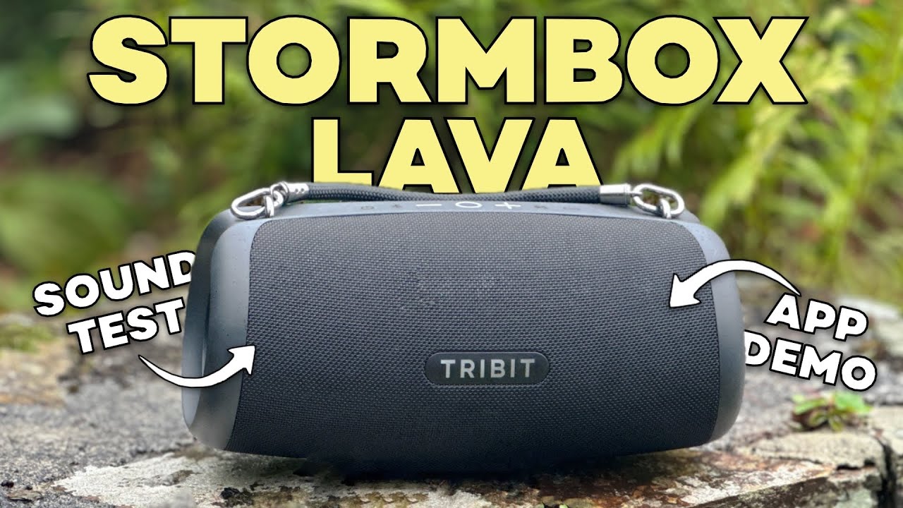 Tribit Stormbox Lava Bluetooth Speaker Review Sound Test App Demo