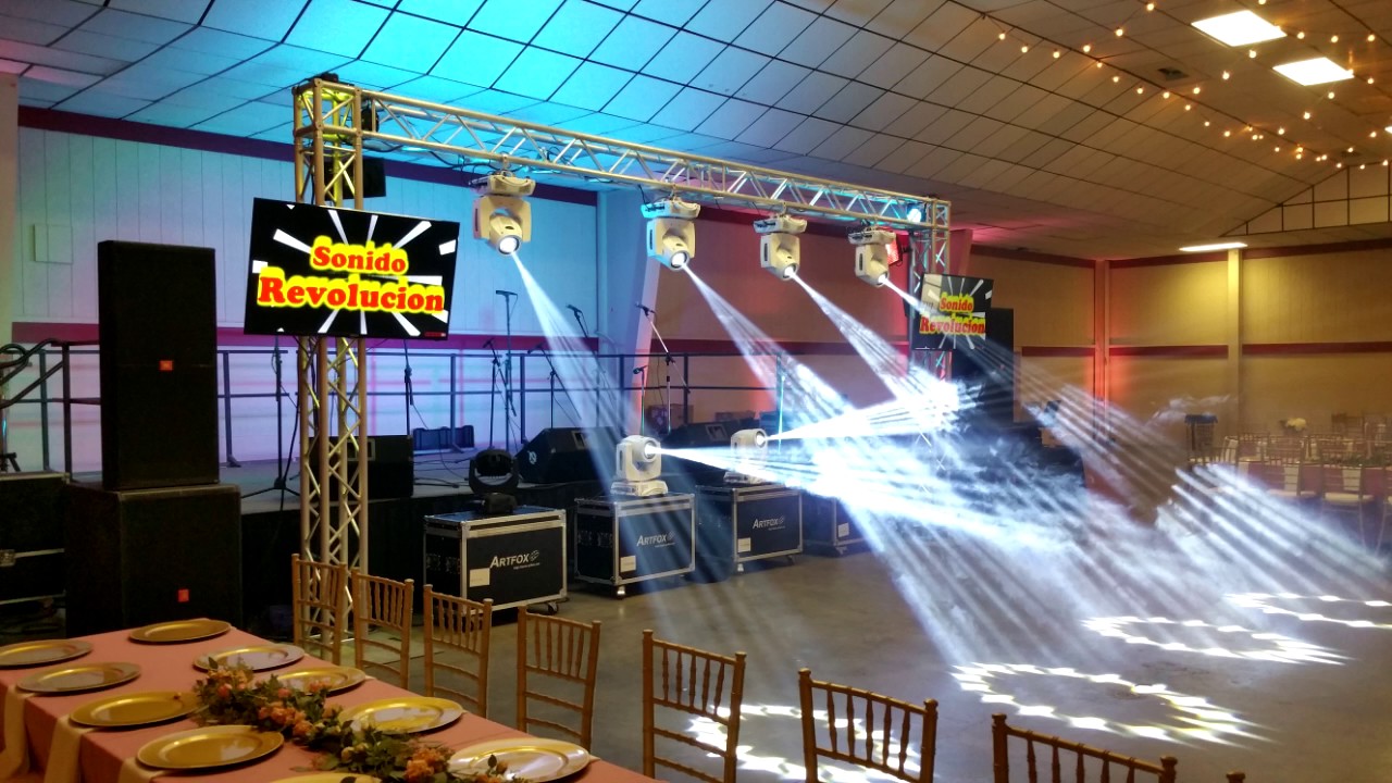 Sonido Revolucion Watsonville Sky Beam 7r moving head.