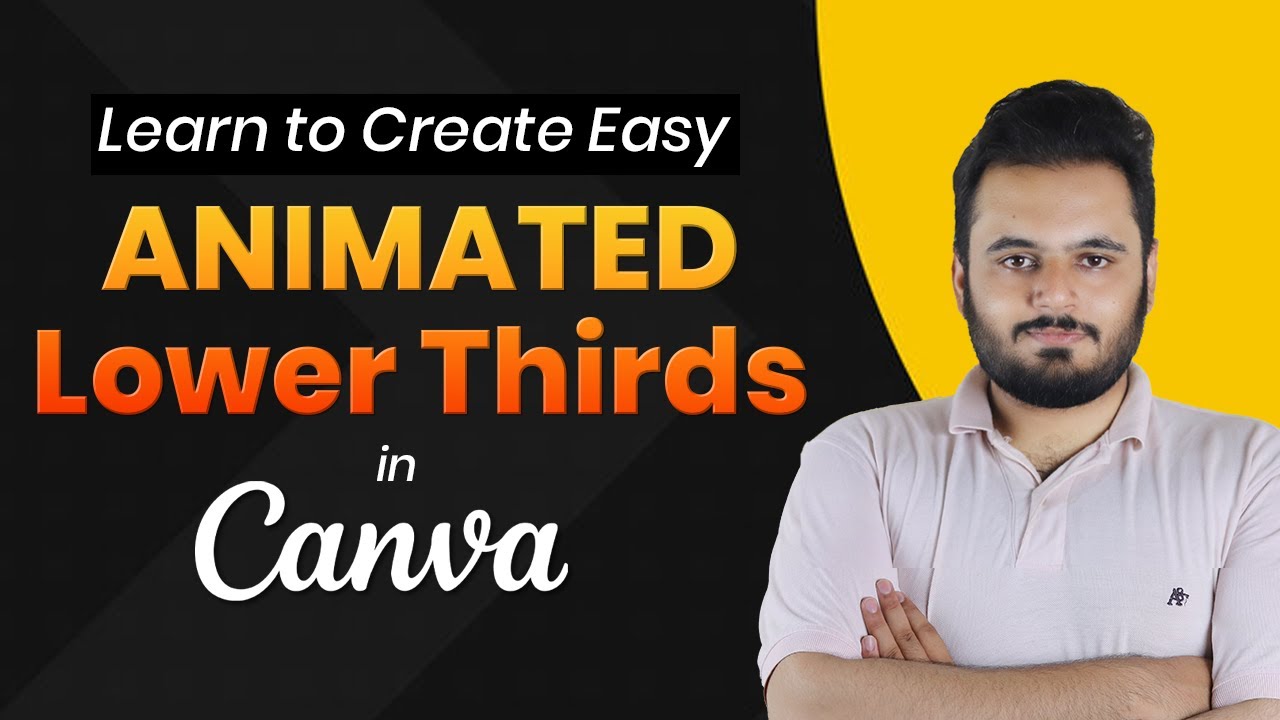 Easy Animated Lower Thirds For Videos in Canva [Urdu/Hindi] Tutorial