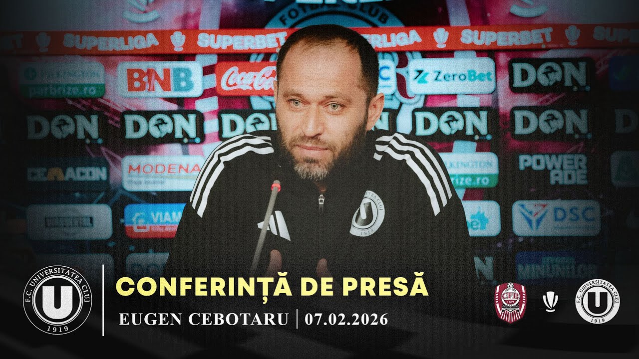 🎙 CONFERINȚĂ DE PRESĂ | Eugen Cebotaru după meciul cu CFR