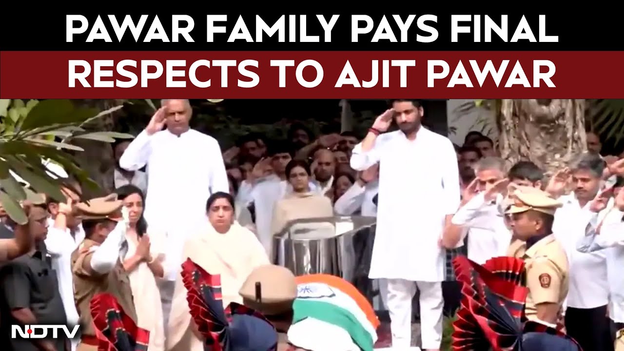 Ajit Pawar Funeral | Pawar Family Pays Final Respects To Ajit Pawar Ahead Of Funeral