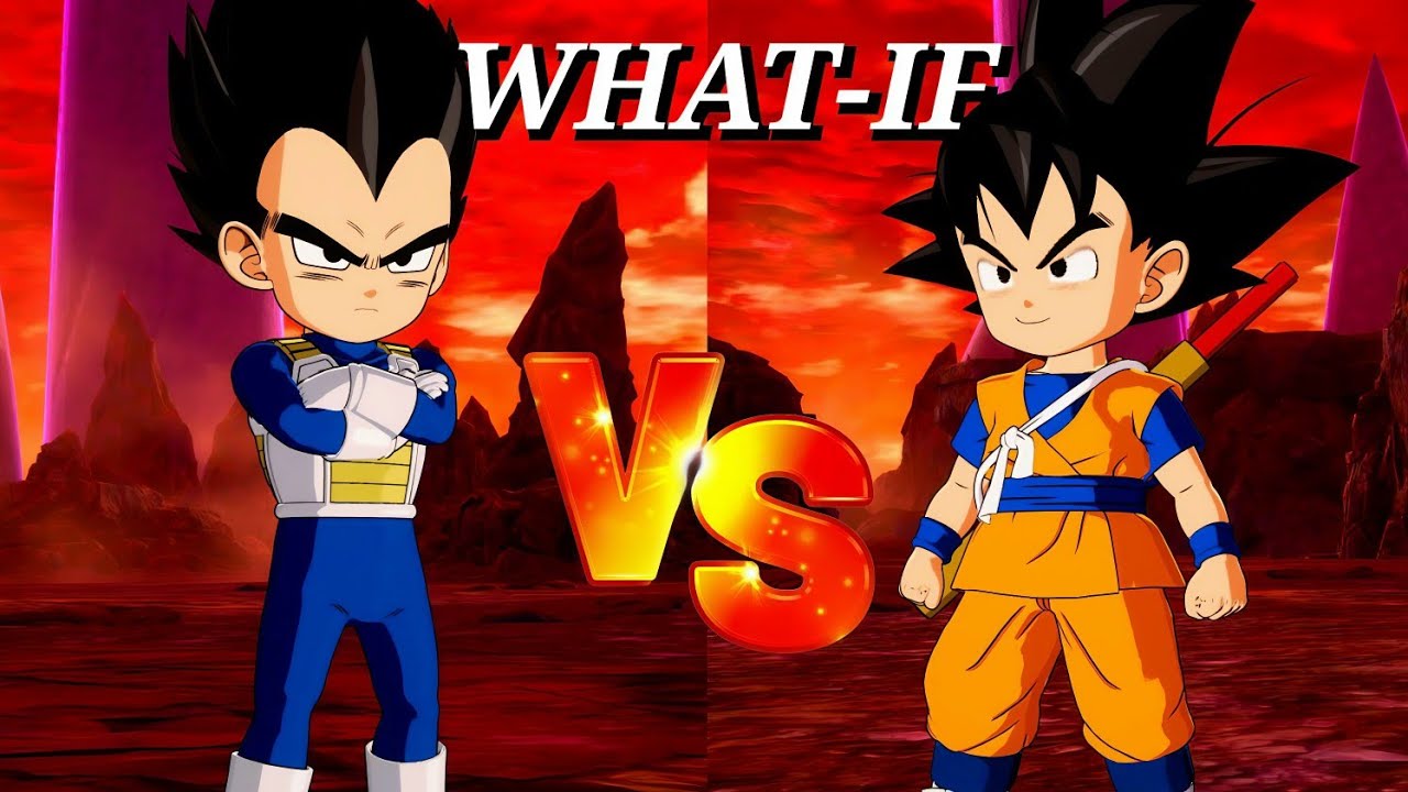 Vegeta mini vs Goku mini Dragon Ball Sparking Zero