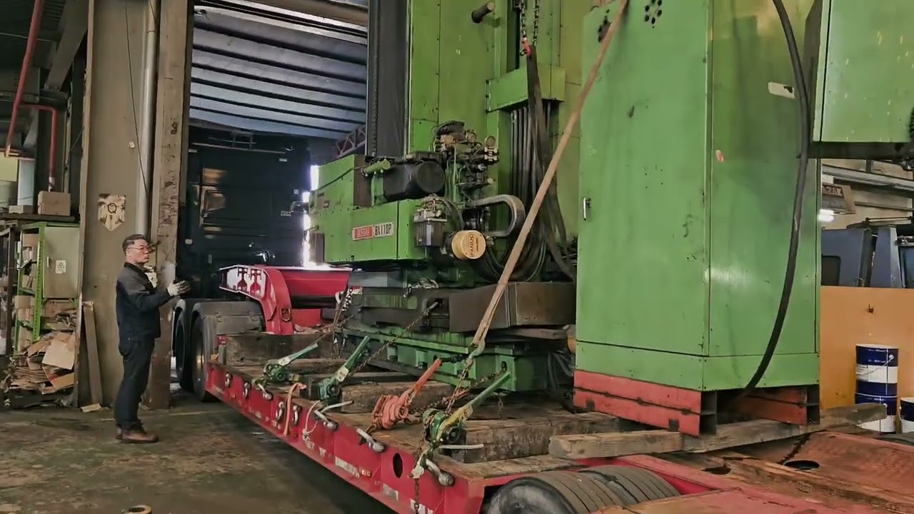 ((극한직업))# extreme job #하루 일당 100만원. 중량물 도비 작업. IKEGAI 110t cnc Table Boring # $ 1000 per day job #