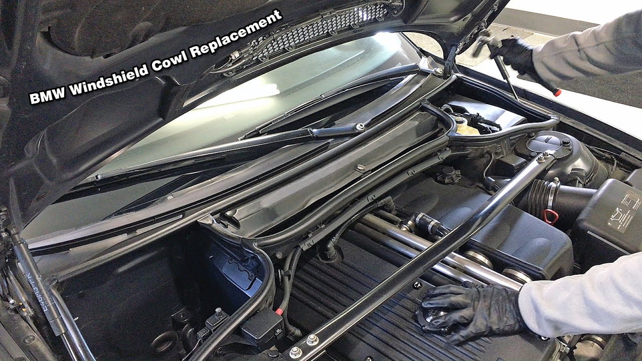 BMW Windshield Cowl Trim Replacement