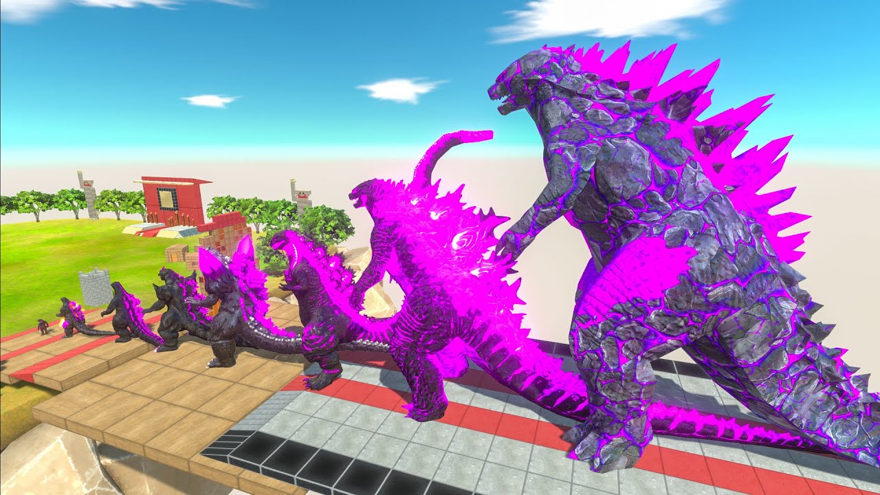 EVOLUTION of Dark Void Godzilla 2014 Size Comparison vs Team Devil Mechagodzilla 2021 + Red Team